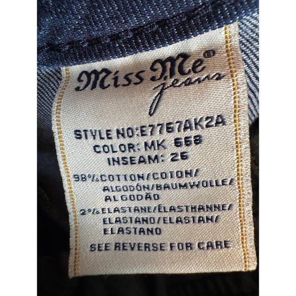 Miss Me Women's Blue Embroidered Jeans - Picture 9 of 10